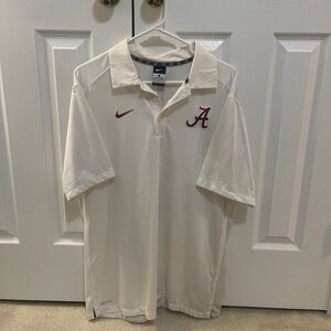 Nike Men's White Alabama Polo Shirt